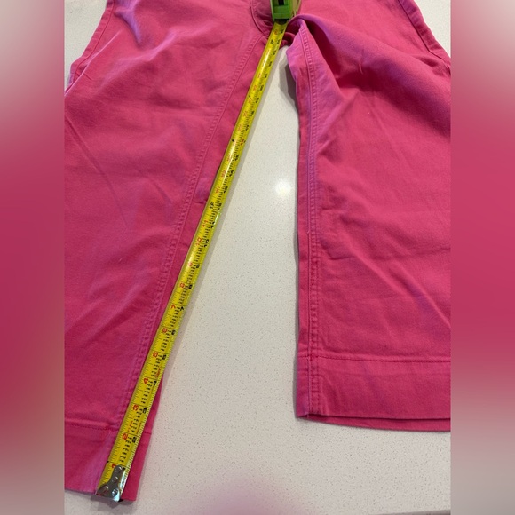 NWT luvamia Vibrant Pink Flared Stretch Denim Pants Size Large - Picture 4 of 9